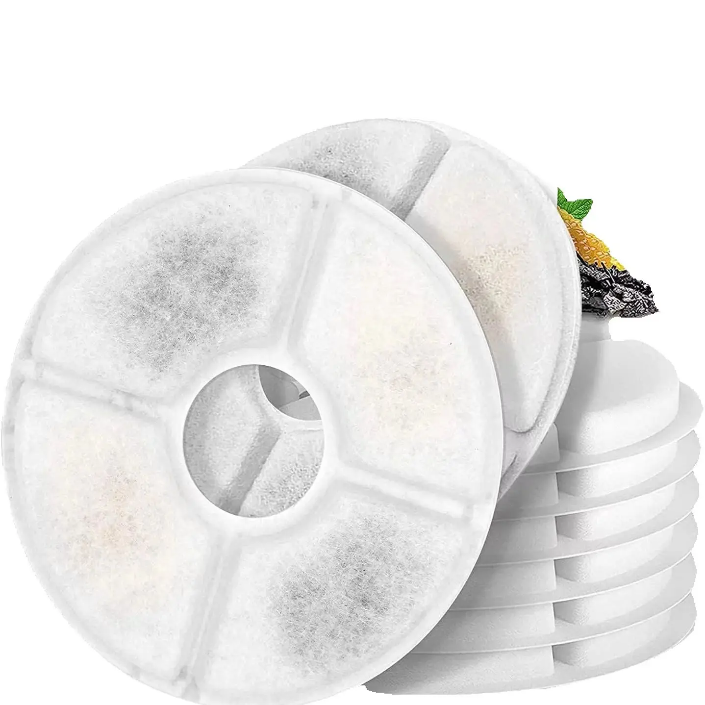 Cat/Pet Water Fountain Filters, 4/8 Pieces Set Pack Replacement Filter Fit for 81oz/2.4L  Water Dispenser 3 Filtration System