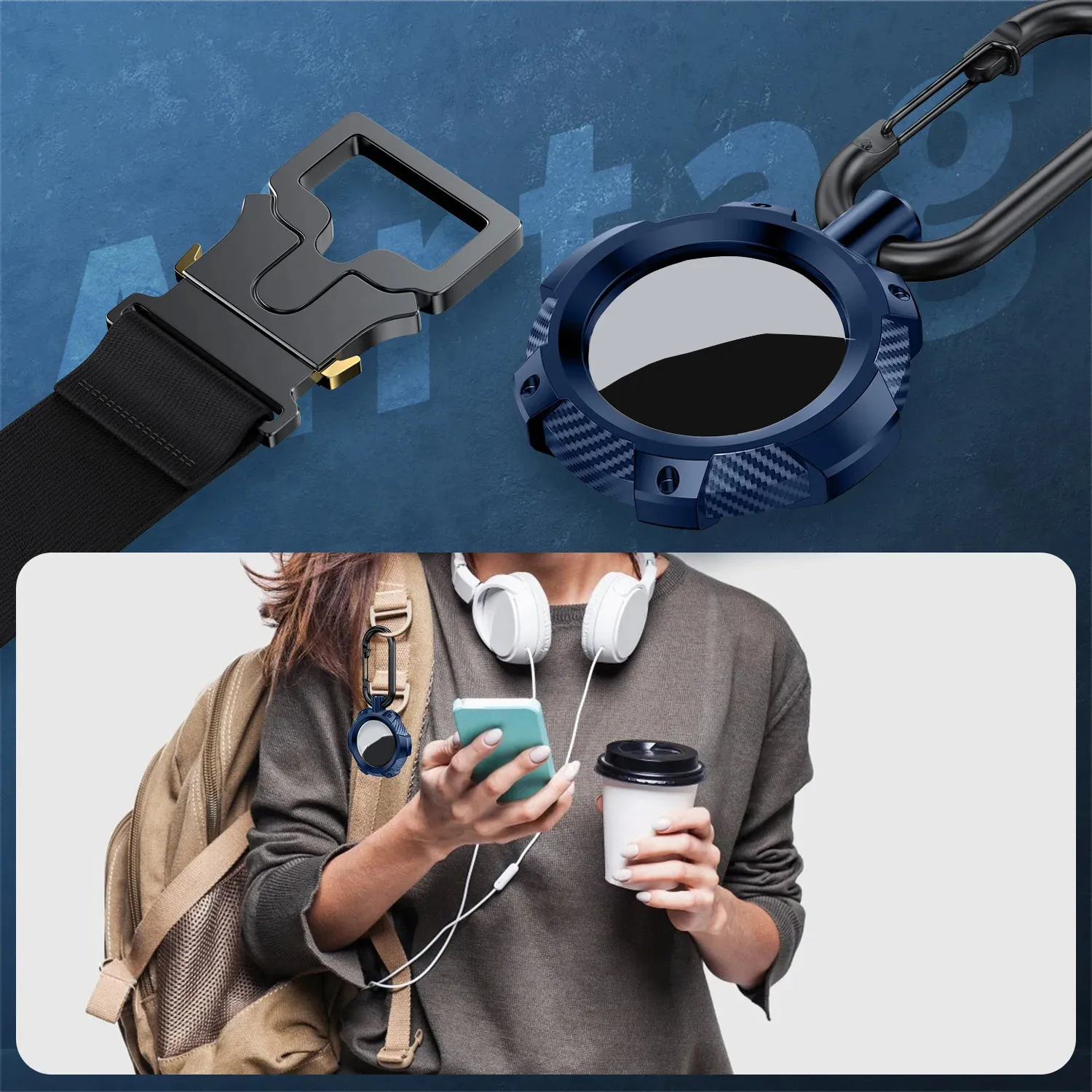 ل Airtag حافظة واقية للصدمات غطاء مقاوم للخدش لعلامة الهواء مكافحة خسر جهاز حامل المفاتيح حلقة رئيسية الملحقات
