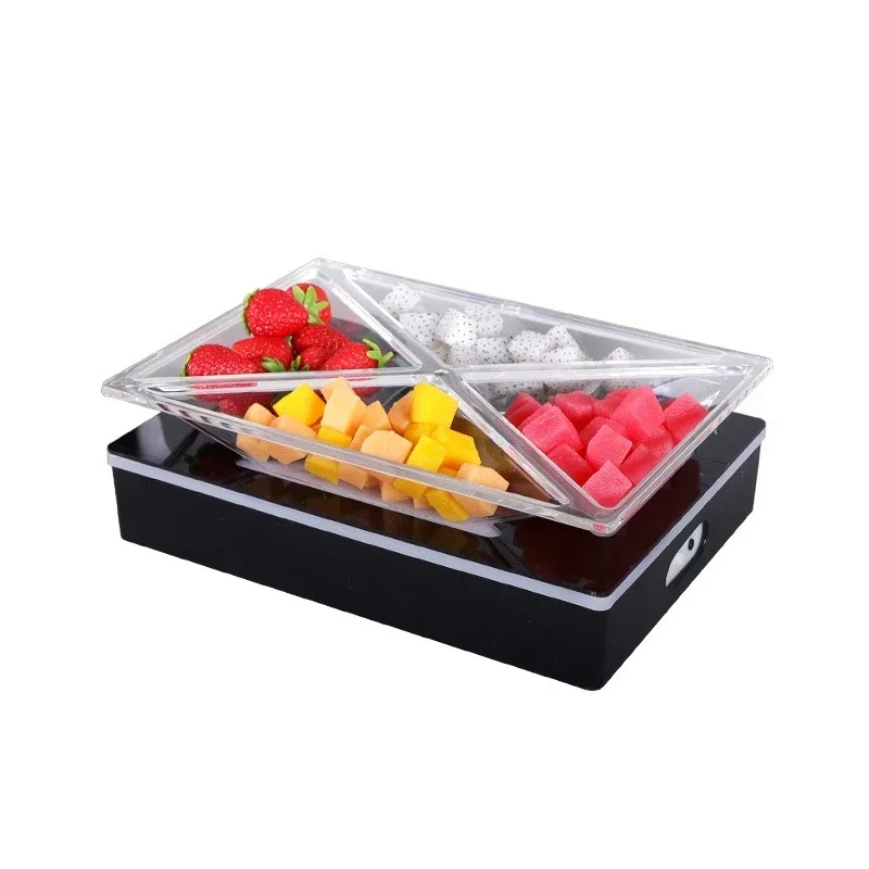 Bar luminous fruit plate rack LED creative ktv dedicated Sigong grid Internet celebrity fruit platter snack snack plate