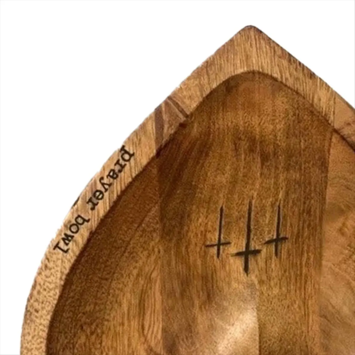 A24I Heart Shaped Prayer Bowl - , Wooden Prayer Bowls, Prayer Dough Bowls, Christian Congregation Gifts