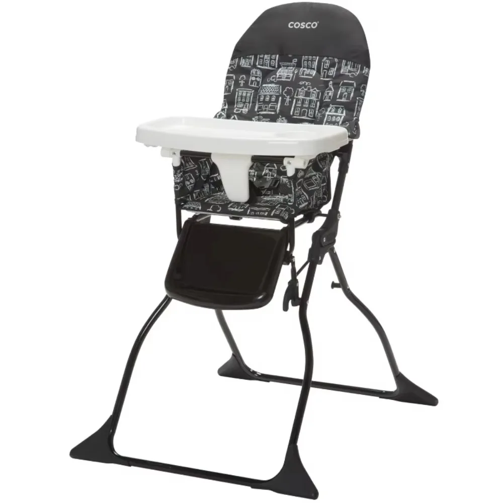 Simple Fold Full Size High Chair With Adjustable Tray, 28.5x23.5x38.7 Inch (Pack of 1)