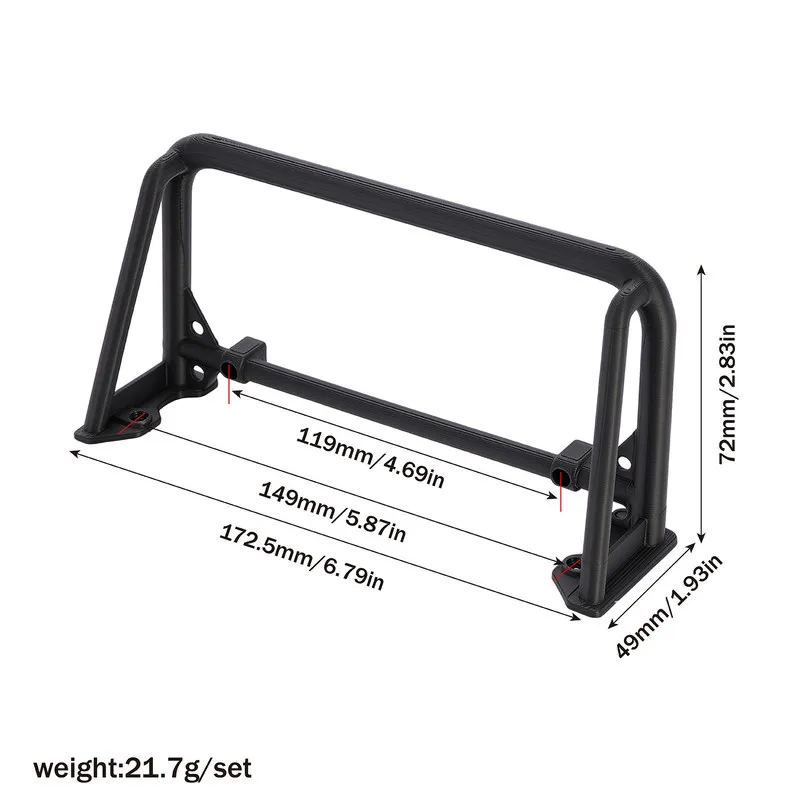 1/10 RC Crawler VP VS4-10 Phoenix Aluminum Roof Rack Nylon Roll Cage RC Car Upgrade Modification Replacement Spare Parts