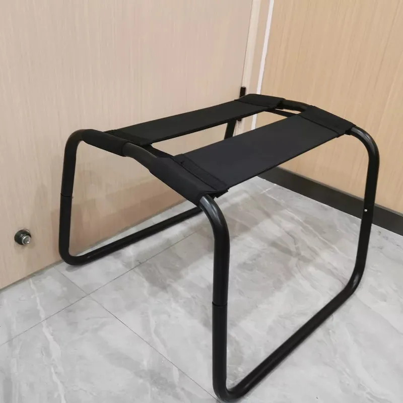 Folding Chair Weightless Bouncing Elastic Mount Stools Cushion Pad Aid Bouncer Multifunctional Furniture Matel Frame