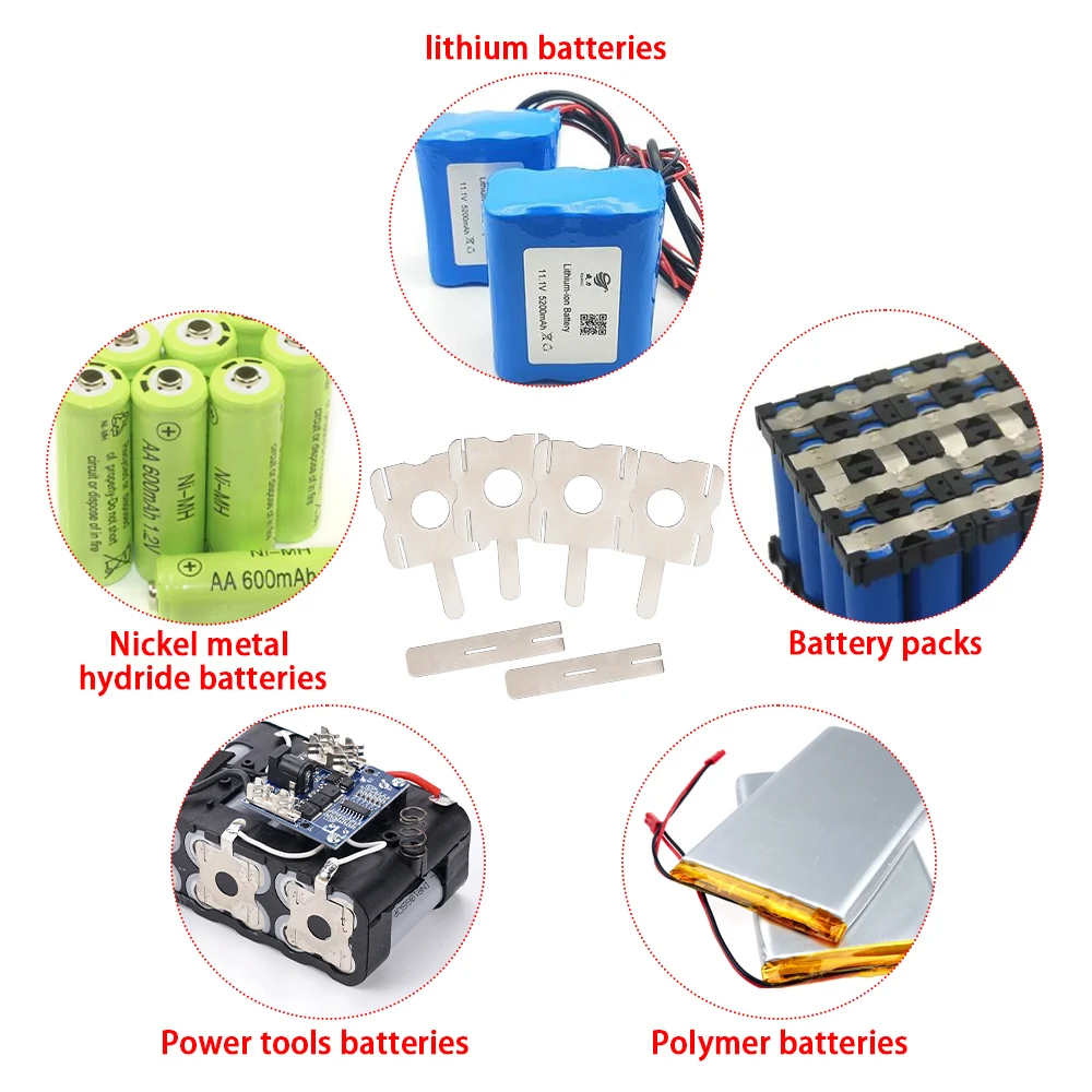 Sangles de feuilles d'acier nickelées pour soudage par points, 6/30 pièces, pour placage de batterie Makita, 5 jeux de bandes de connecteur de batterie