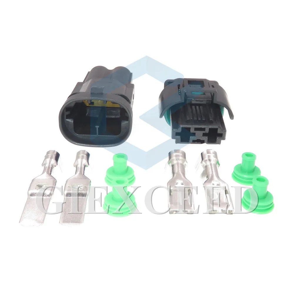 

2 Sets 2 Pin AC Assembly 1544317-1 1544678-2 Auto Fan Socket Connector Map Sensor Plug For Peugeot Citroen C-Triomphe CL4