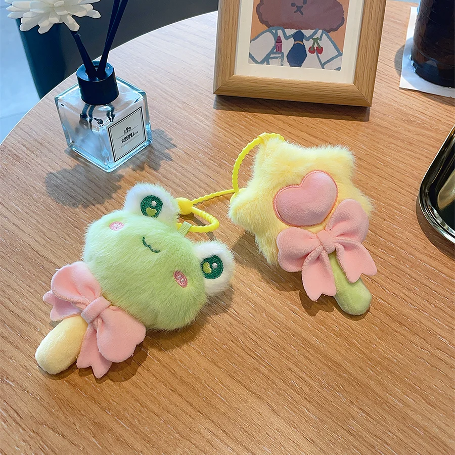 

Star lollipop, plush pendant, frog doll, soft filler doll, couple keychain, accessories, school bag, pendant, ornament, gift