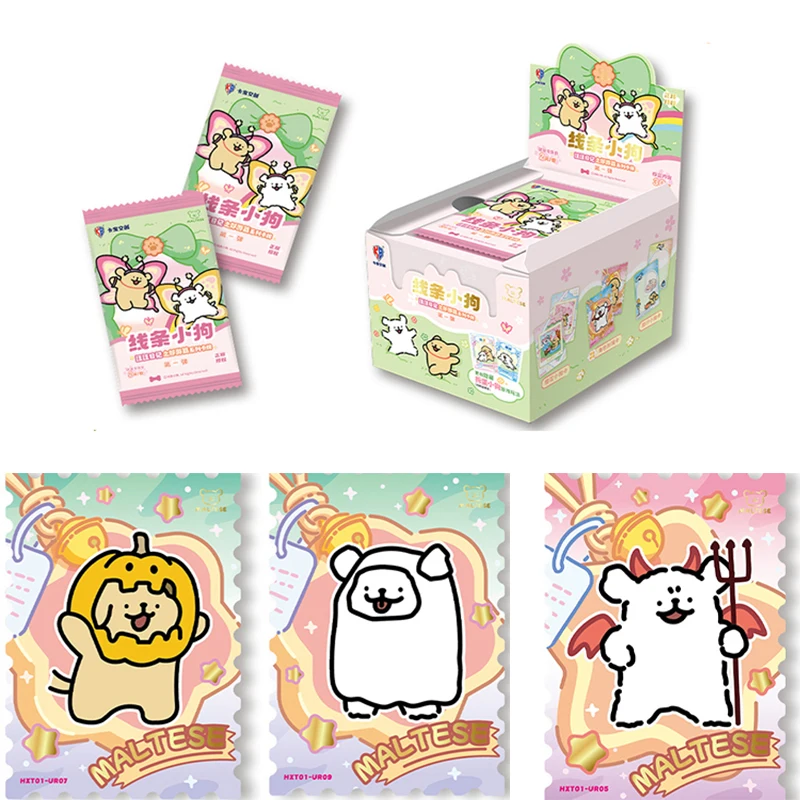 

Line Doggie Wangwang Diary Outing Chapter - 1st Edition V2 Budget Pack Collectible Cards Cute Anime Peripheral Cards Toy Gifts