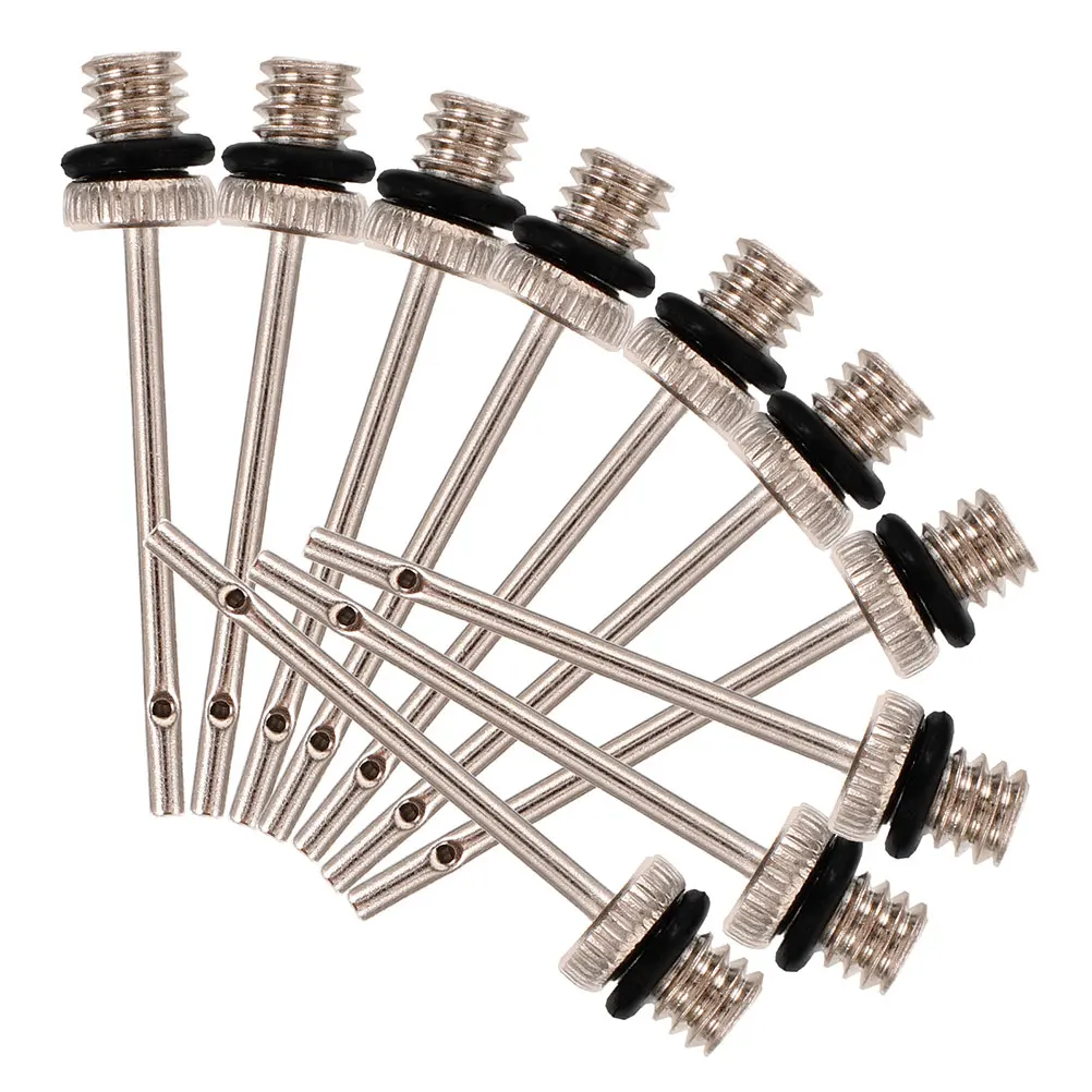 15 pçs agulhas da bomba de bola pinos da bomba de ar agulhas de inflação de metal esportes bola inflator ferramenta para futebol vôlei basquete