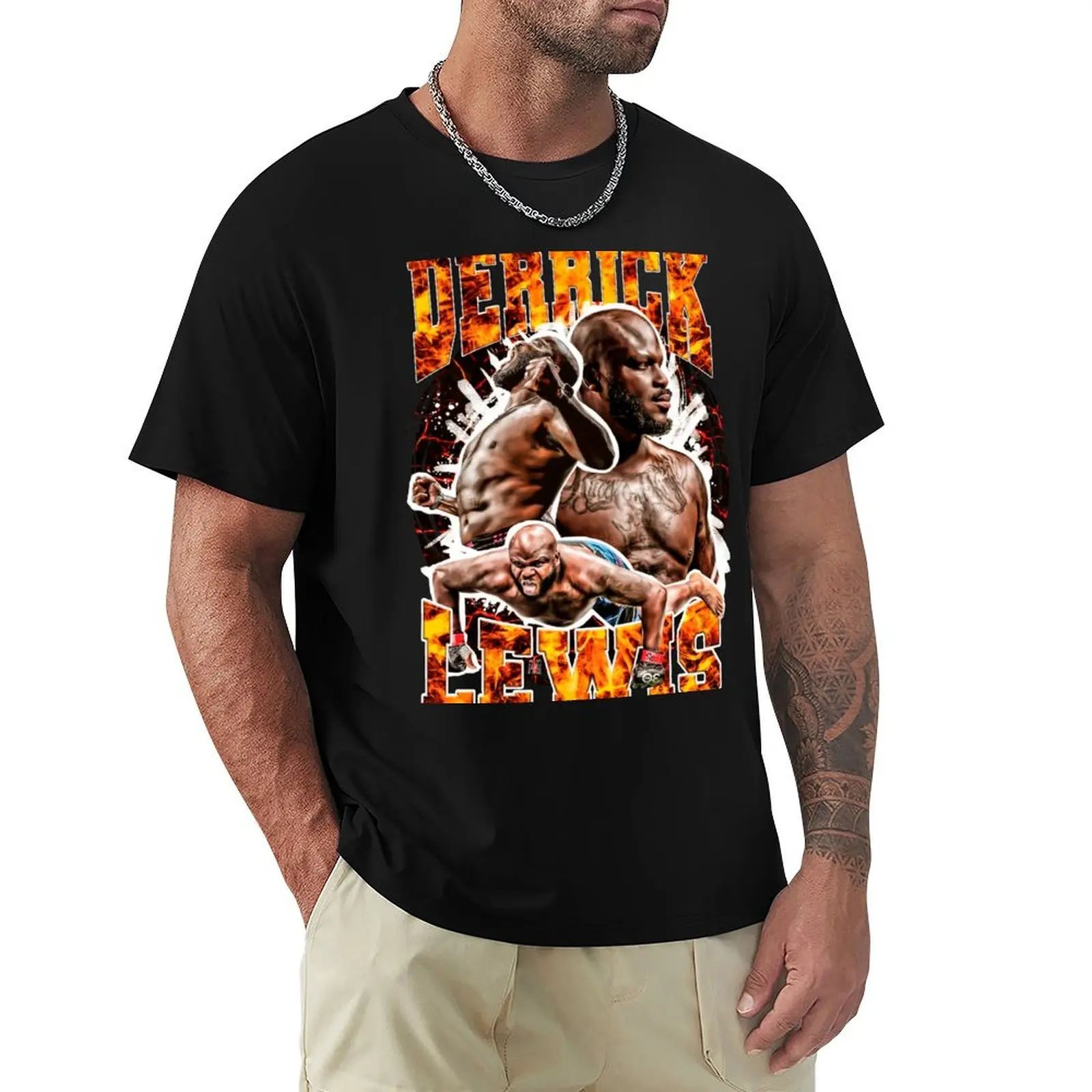Derrick-Lewis T-Shirt Relaxed Casual Short Sleeve Tee