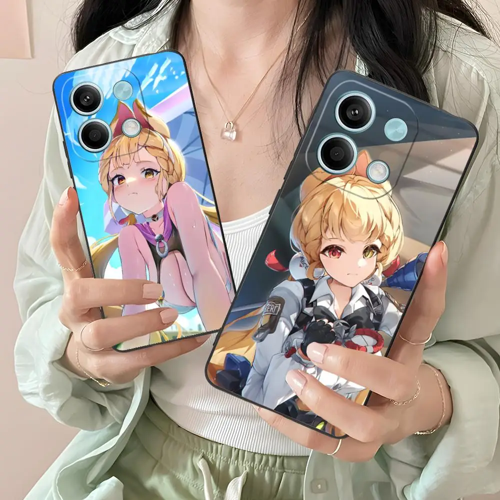 حافظة هاتف Zenless Zone Zero Alice لهاتف Xiaomi Redmi Note 14 13 12 11 A5 3 2 1 Pro Plus 4G 5G طباعة ملونة واقية جميلة #2