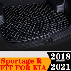 Car Trunk Mat For KIA Sportage R 2021 2020 2019 2018 Rear Cargo Liner Tail Boot Tray luggage Pad Carpet Cover Interior Auto Part