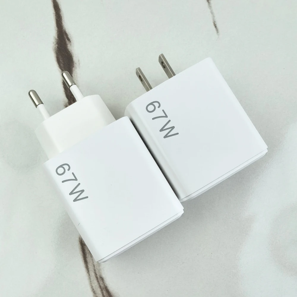 Tecno 67W EU/US Plug Charger Fast Charging 1A/1C 2Port Wall Power Adapter For Tecno Pop X Camon Spark 50 30 40 20 Pro Pova 7 6