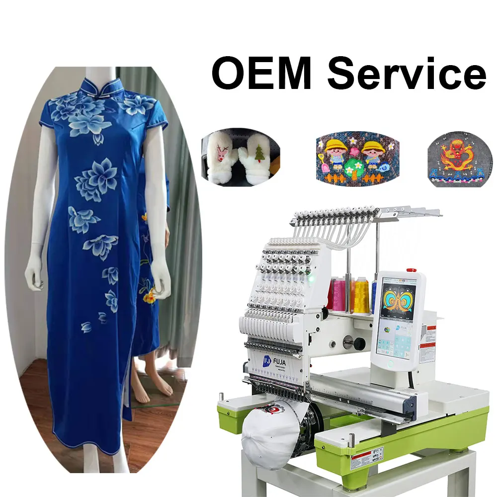 Multi logotipo automático China sombrero ordenador de un solo cabezal 12 15 agujas máquina de bordar Bordadora máquina computarizada Industrial