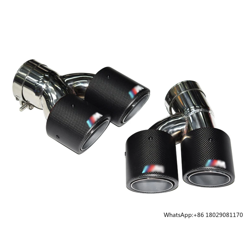 Exhaust Pipe for BMW 5 Series tailpipe 18-23 G30 G31 exhaust Tip modification quad carbon fiber muffler M tip exhaust head