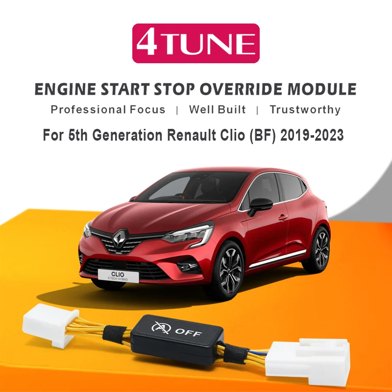 For 5th Generation Renault Clio BF 2019-2023 Car Smart Auto Stop Canceller Automatic Stop Start Engine Eliminator Device Disable