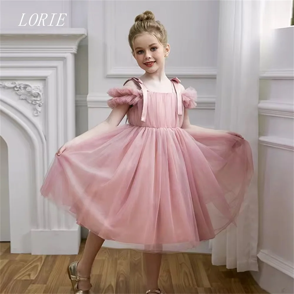 LORIE Sweet Girl Dresses Luxury Little Girl Dress Bow Princess Dress Daily Cute Princess Style Baby Girl Dresses Customized 2026