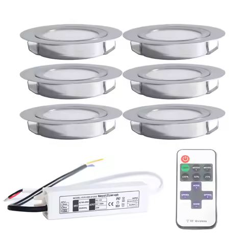 RF Dimmable + Driver 3W 12V Mini LED Bulb Spotlight CE Ceiling Deck Recessed Lighting for Cabinet Kitchen Dining Reading Lamp