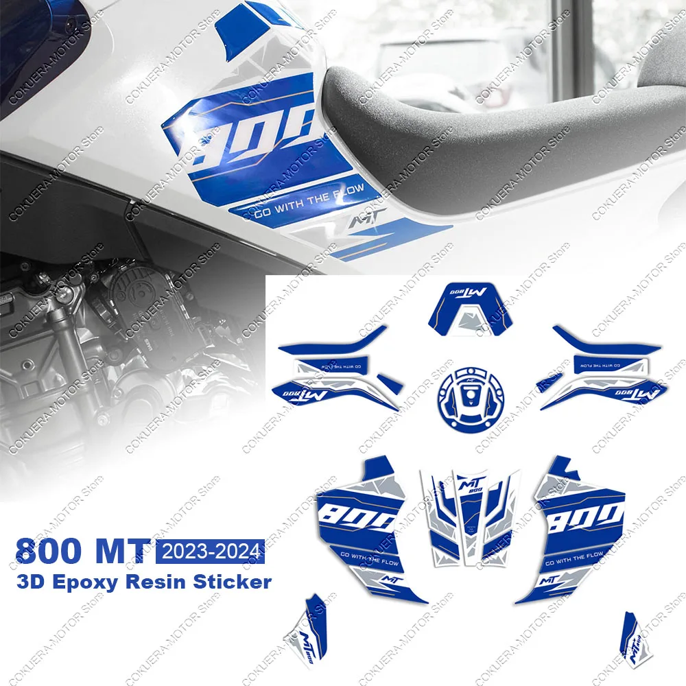 For CF MOTO 800MT 800 MT Explore 2023-2024 Motorcycle 3D Gels Epoxy Resin Sticker Protection Kit