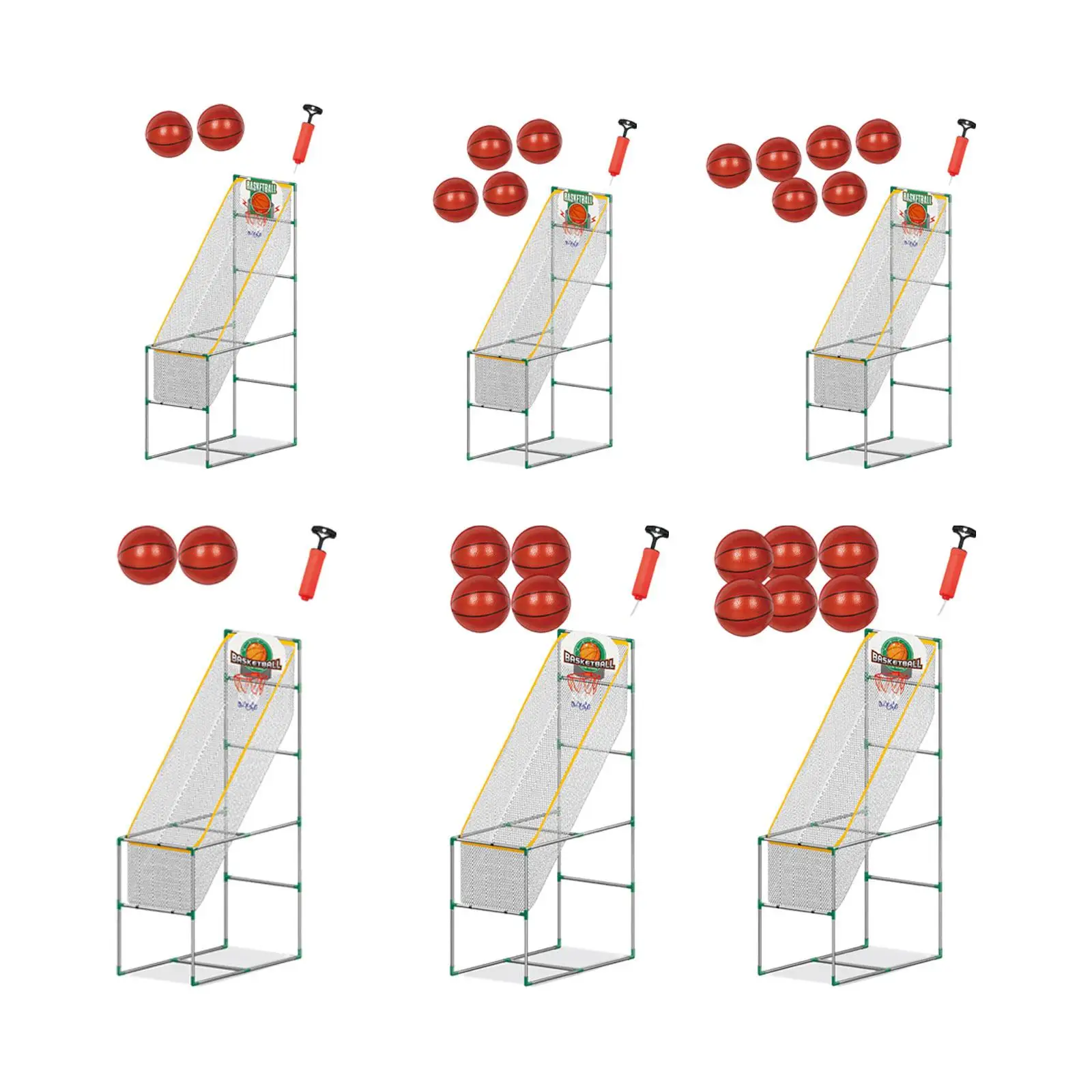 어린이 아케이드 농구 게임 후프 세트 조립 간편 실내외 놀이 스포츠 장난감