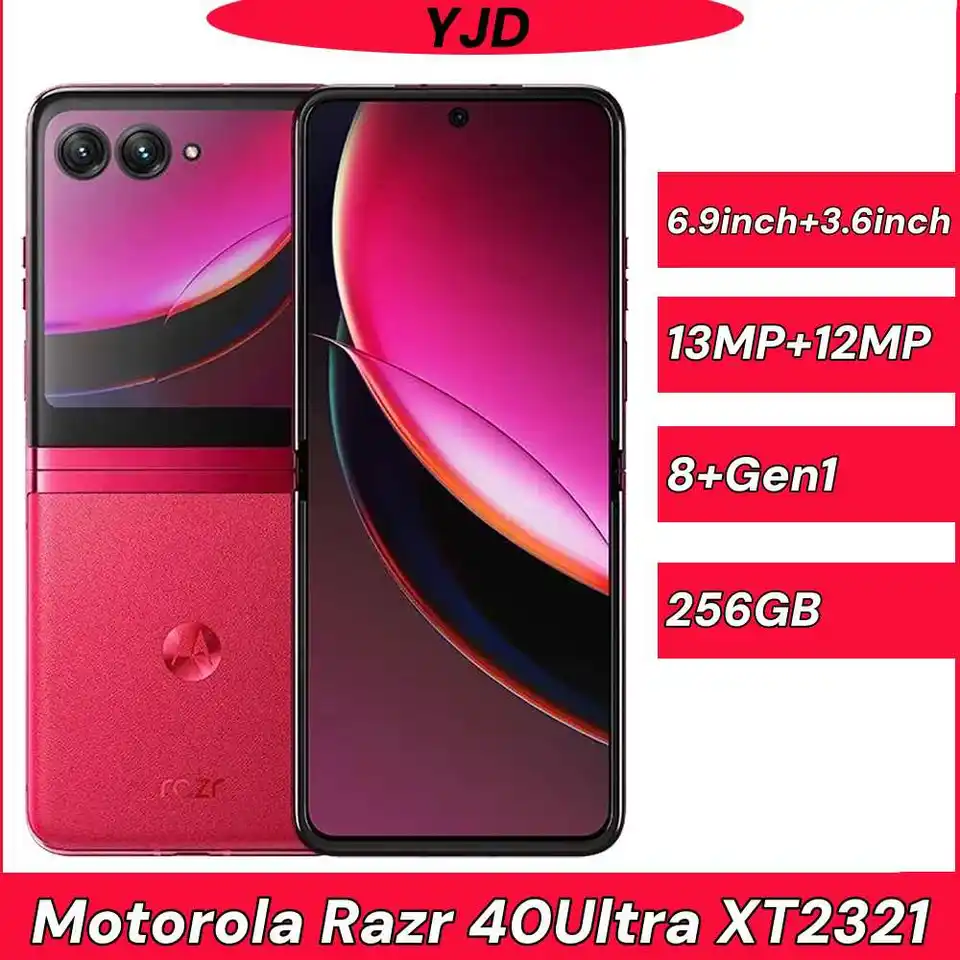 98%New Motorola Razr 40 Ultra 5G XT2321 Mobile phone CPU Qualcomm