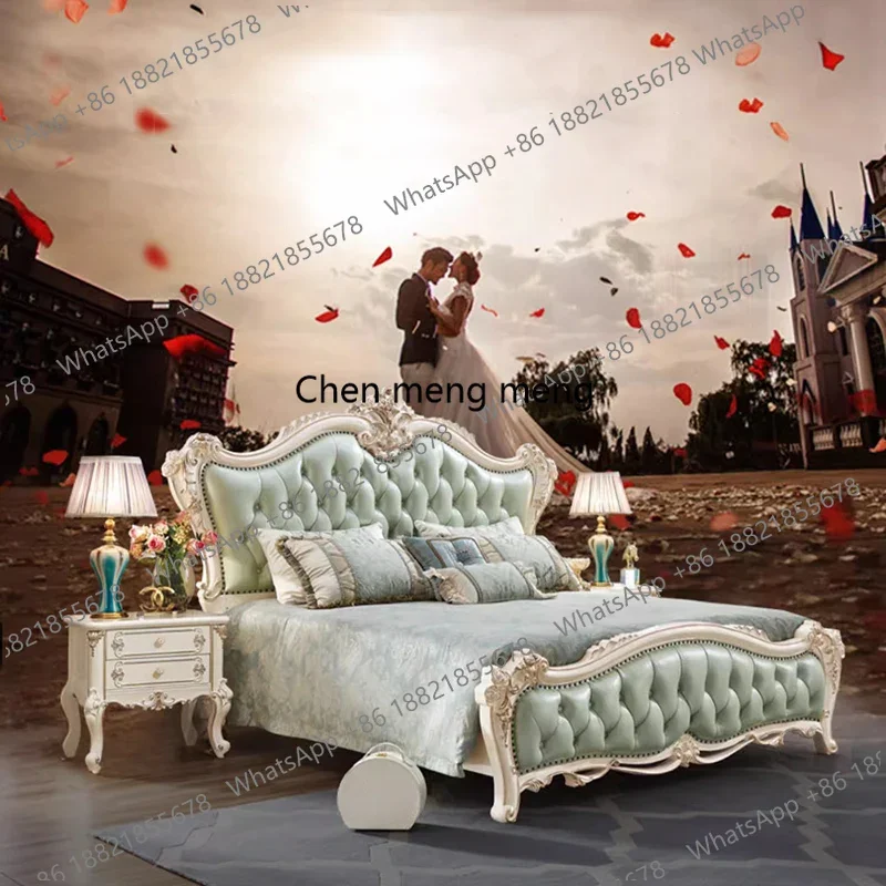 

Hot sales Accent Nordic Bed Luxury Designer Modern Relaxing Sleeping Sun Clear Double Salon Bed Princess Camas De Casal Trendy F