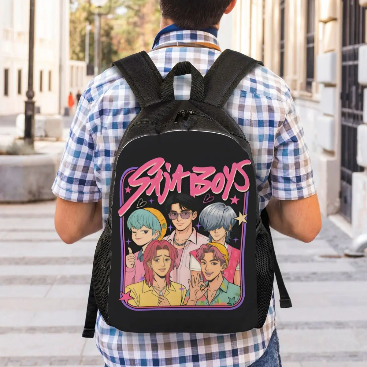 Aangepaste Kpop Hunter Demons Reisrugzak Dames Heren School Laptop Boekentas Saja Jongens College Student Dagrugzak Zakken