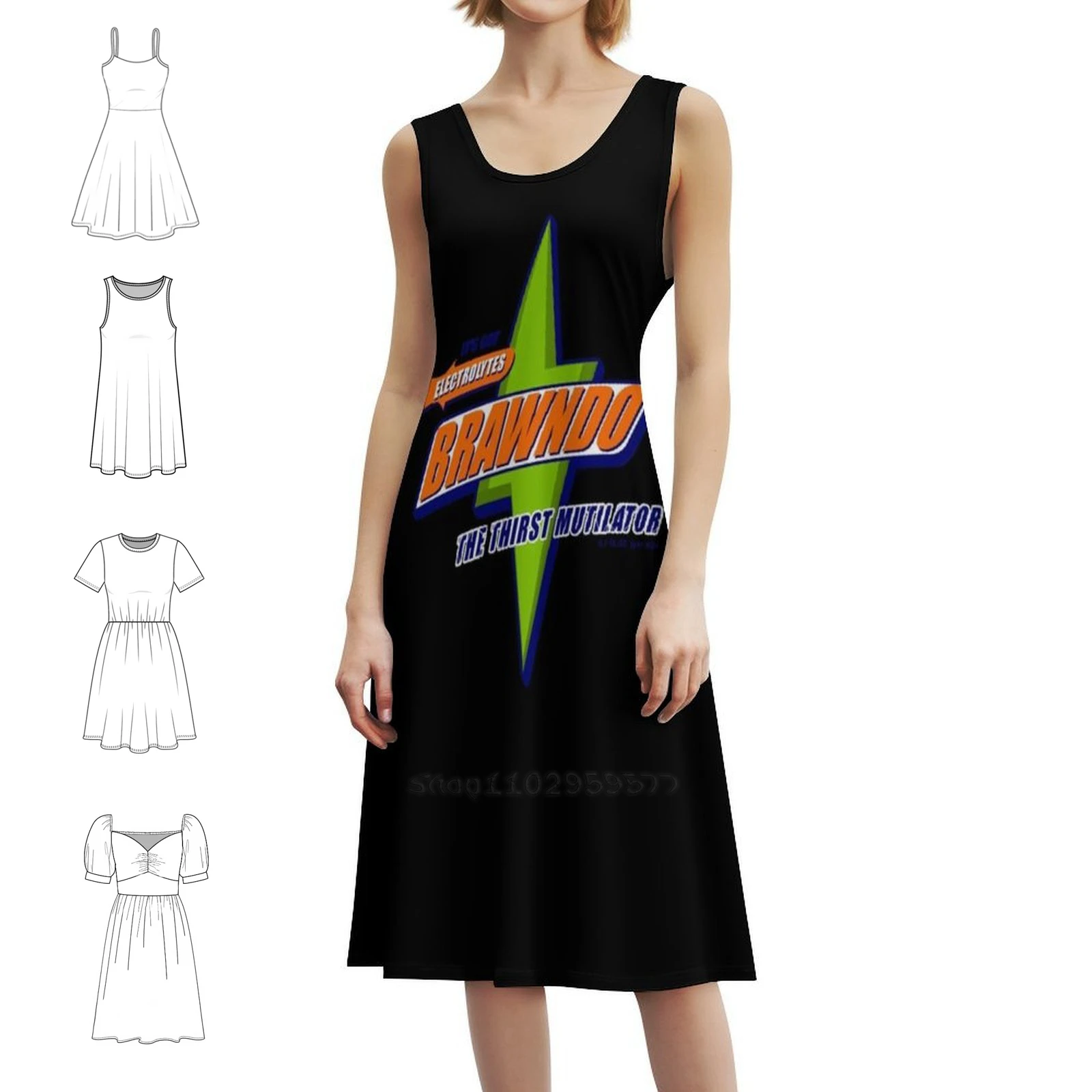 

Brawndo Повседневное платье в корейском стиле для женщин Простые повседневные офисные женские платья Brawndo Женские платья