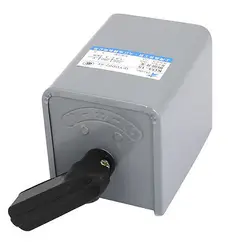 AC 380V 15A 3KW Reversing Drum Switch Forward Stop Reverse Motor Control KO3-15 Siliver Changeover Forward Reversing Switch