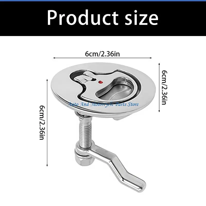 P9FD Bodenschloss mit Edelstahlgriff, einfach zu bedienende, schlüssellose Boots-Flush-Pull-Verriegelungen für verschiedene – Detail 6