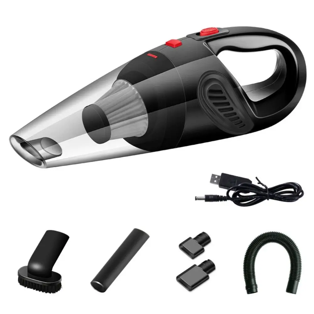New Wireless Car Vacuum Cleaner Wet and Dry with Multi-Nozzles Handheld Vacuum Rechargeable 4000PA Dust Catcher for Car Home