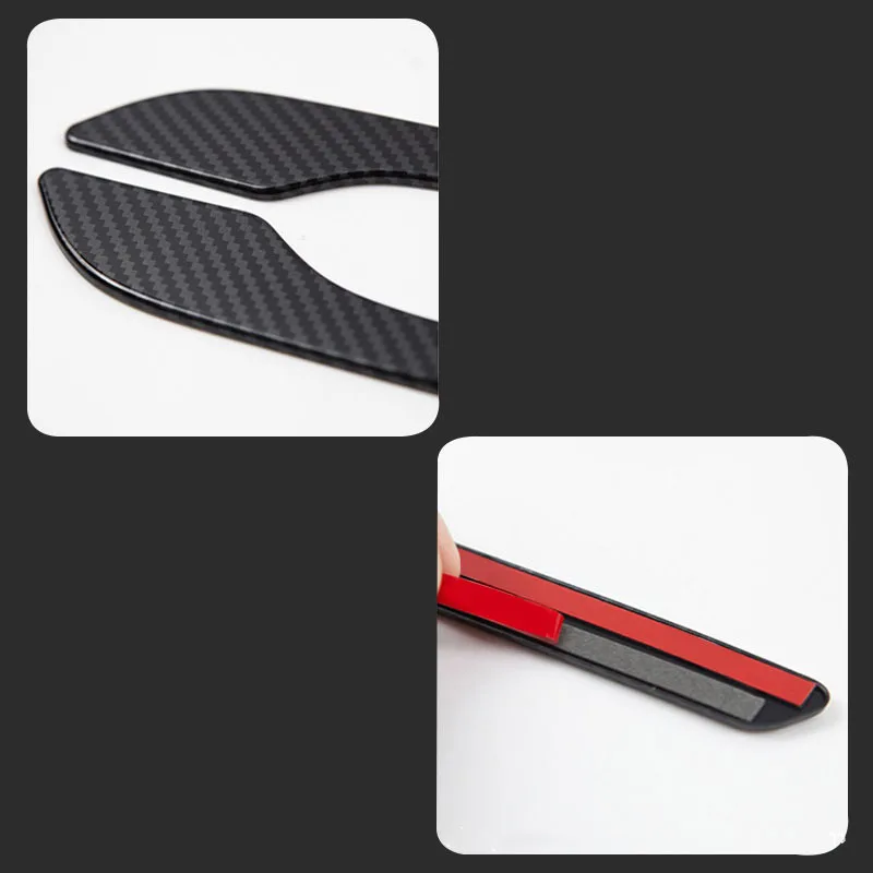 For Tesla Model 3 Y Carbon Fiber ABS Styling Premium Durable Accessories model3 2023 Car Door Handle Cover Protector Sticker