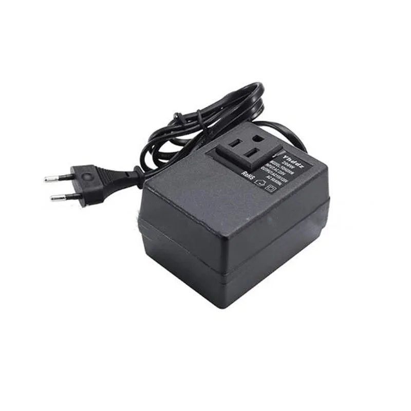 Step Down Single Phase Travel EU Plug Voltage Transformer Converter 200W Voltage Converter Transformer AC 220V to 110V