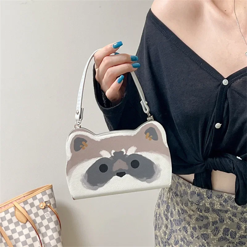 

Cute Raccoon Handbag Folding Phone Case Cover for IPhone 13 14 15 16 Pro Max Shockproof Case for IPhone 16 Pro Max