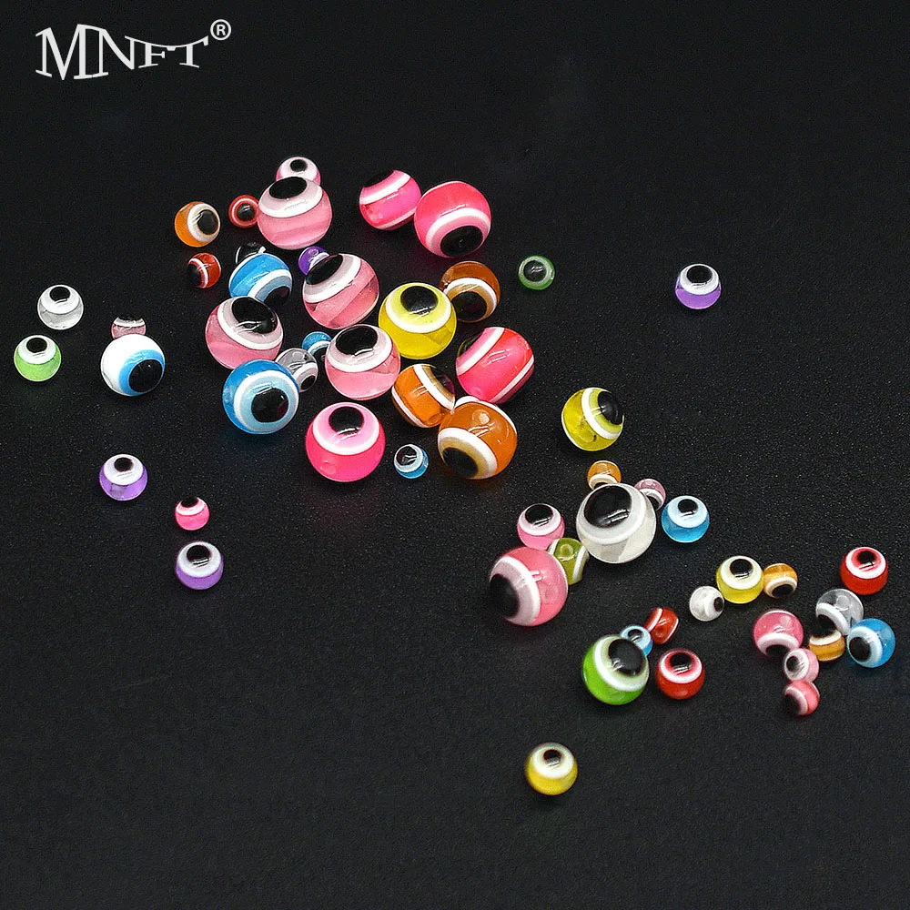 

MNFT Bait Bead Blocking Lure Fisheye Bean Fishing Eyes Fly Tying Materials