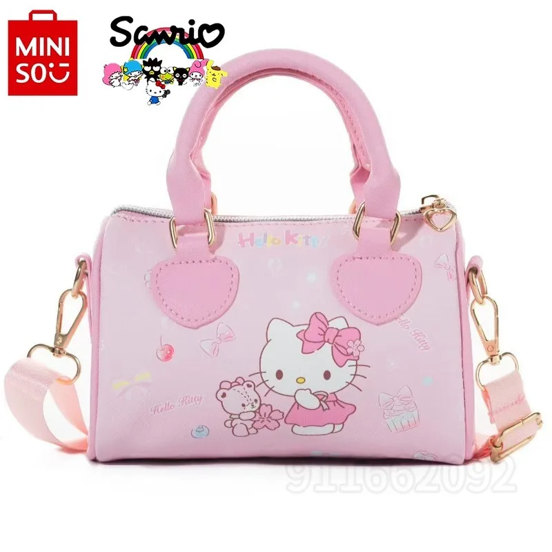 Hello kitty neue Mini-Mädchen Handtasche Luxusmarke Mode Mädchen Umhängetasche Cartoon niedlichen Schulter Umhängetasche hohe Qualität