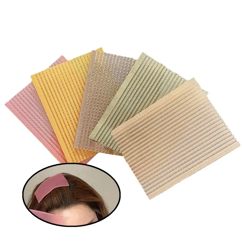 10Pcs Solid Color Bangs Magic Paste Posts Hair Sticker Clip Women Wash Face Makeup Patch Styling Tools Accessories