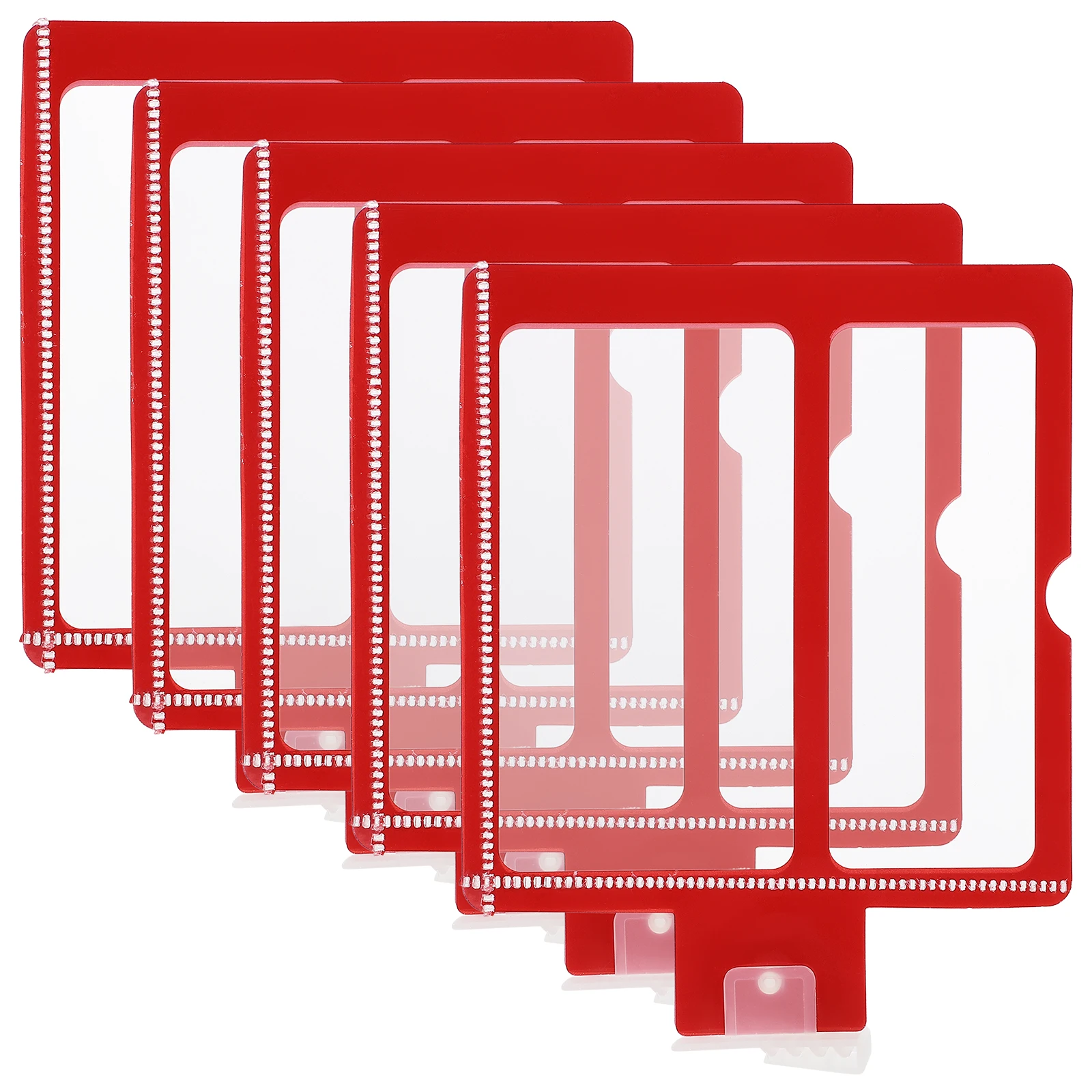 

1 Set Merchandise Sign Holder Price Tag Clips Clear Plastic Display Rack For Retail Store Supermarket Advertising Promotional