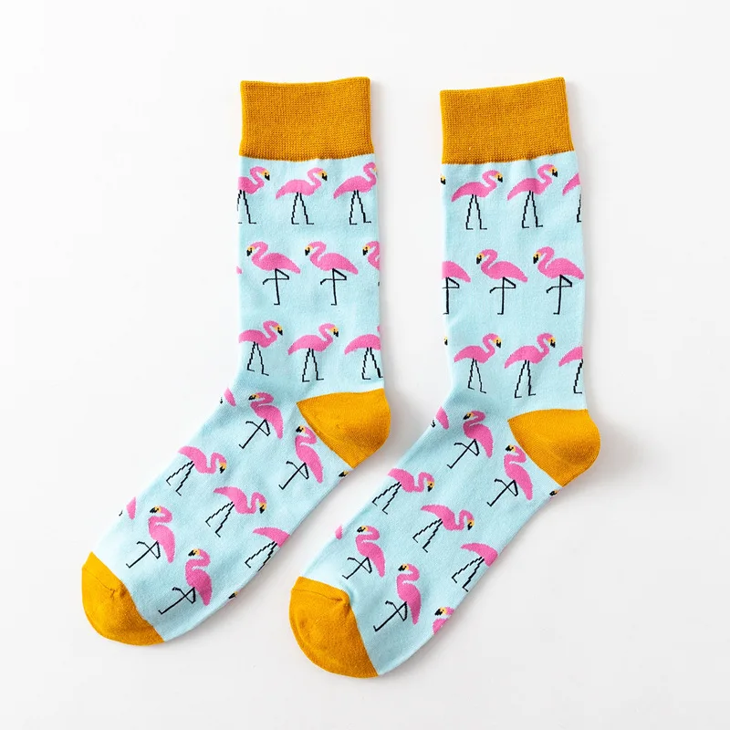 29 modnych dzikich zwierząt tygrys KingKong Flamingo Unisex mężczyzn szczęśliwe skarpetki na deskorolkę na ulicę Harajuku zabawni chłopcy męska