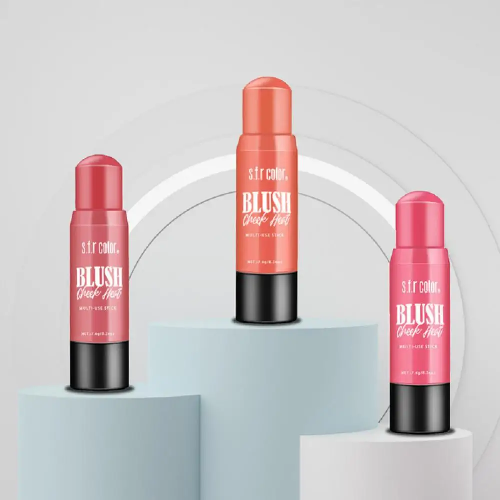 1/2/3 pezzi di lunga durata facile da applicare crema contorno di lunga durata Blush Stick fard viso opaco sofisticato fard Stick