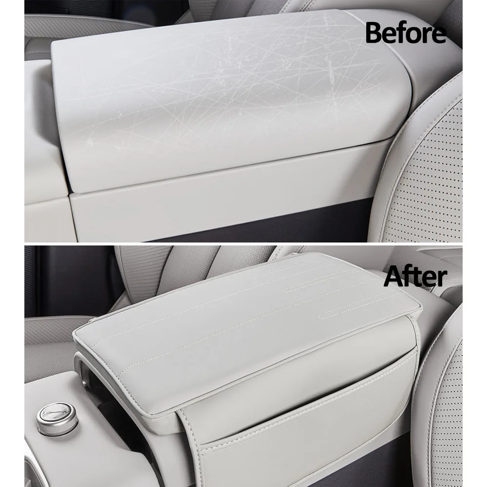 Armrest Box Height Pad Fit For BYD Leopard 7 Titanium 7 2025 2026 Original Color Leather Protective Cover Automotive Supplies