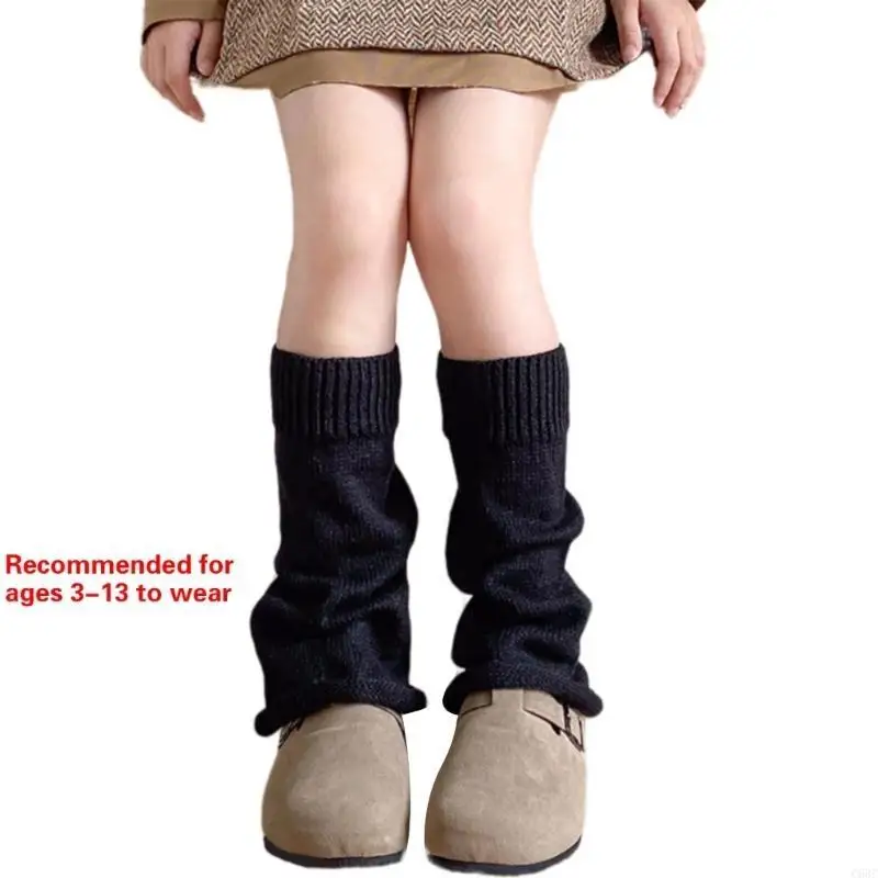 C63C أنبوب طويل لتدفئة الساق للأطفال، مريح للاستخدام اليومي للشباب الذين يواكبون الموضة #6