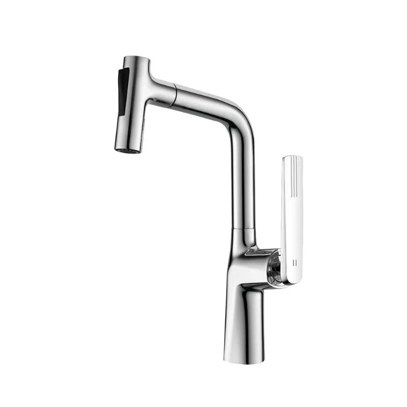 

Zc латунный смеситель для кухонной раковины с одной ручкой, смеситель для кухни, выдвижной смеситель