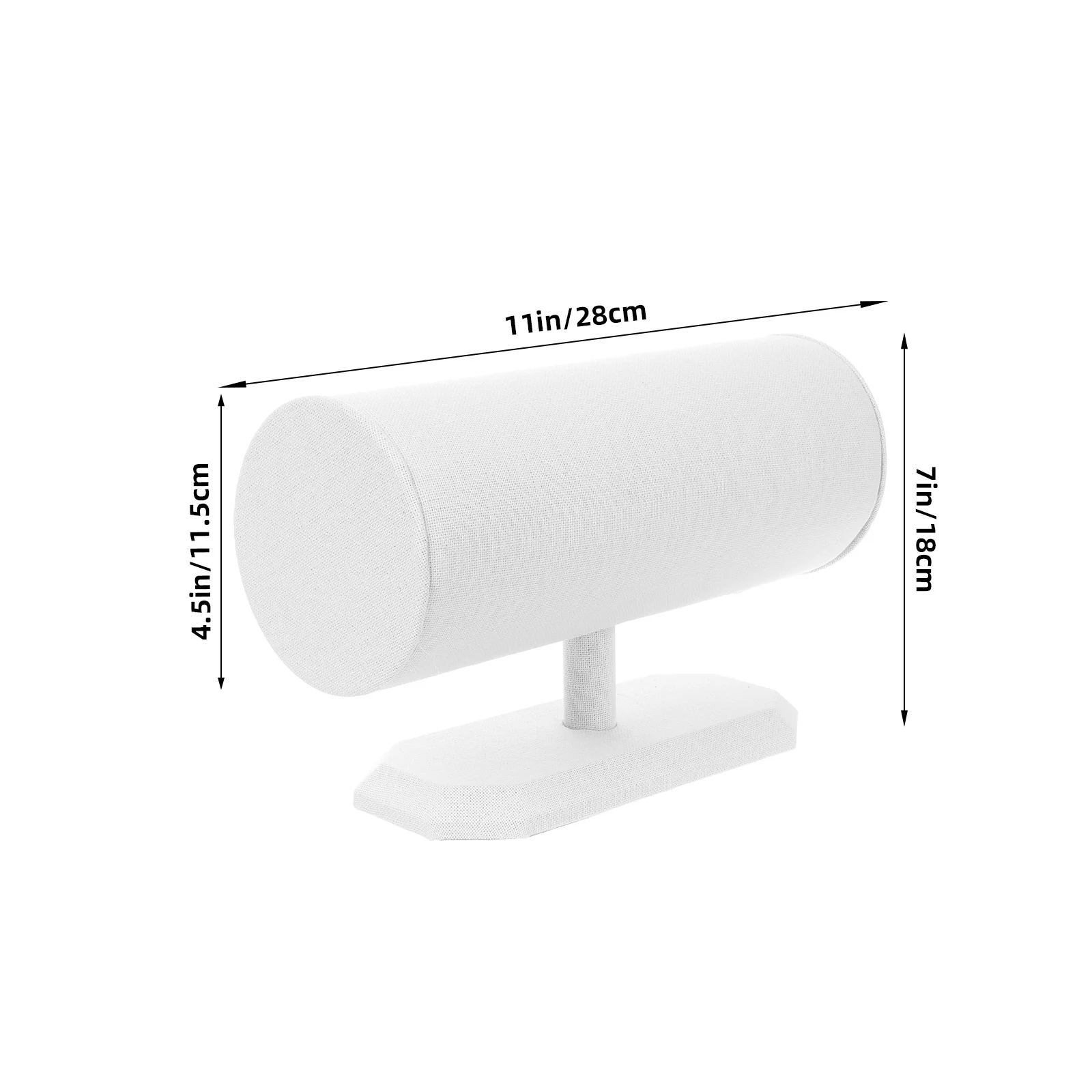 1Pcs Headband Rack White Linen Hair Hoops Frame Practical Hairband Display Organizer Hairband Storage Rack Hair Hoops Frame