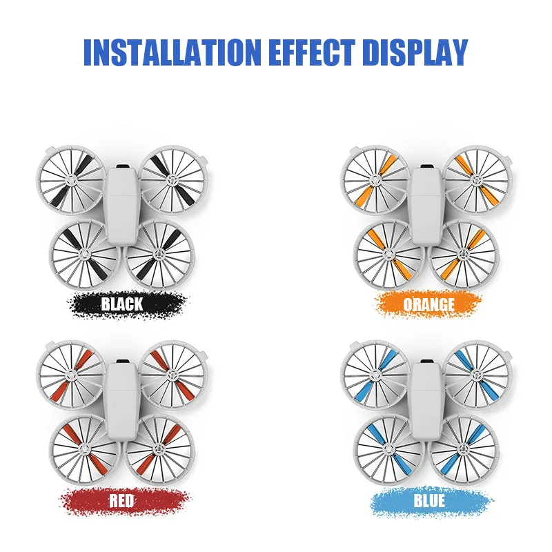 VOLODYMYR 8 قطعة المروحة الطائرة بدون طيار شفرة خفيفة الوزن الإفراج السريع الدعائم شفرة المسمار الجناح ل DJI الوجه ملحقات طائرة بدون طيار #3