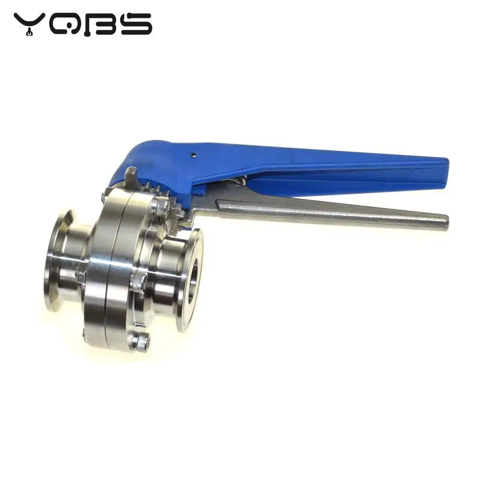 YQBS Stainless Steel Sanitary Butterfly Valve Tri-clamp Type