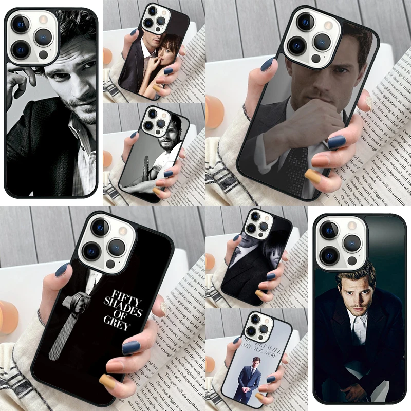 Jamie Dornan Fifty Shades of Grey Phone Case Cover for iPhone 16 12 mini 11 13 14 15 Pro Max SE 2020 for Apple 7 8 Plus Coque