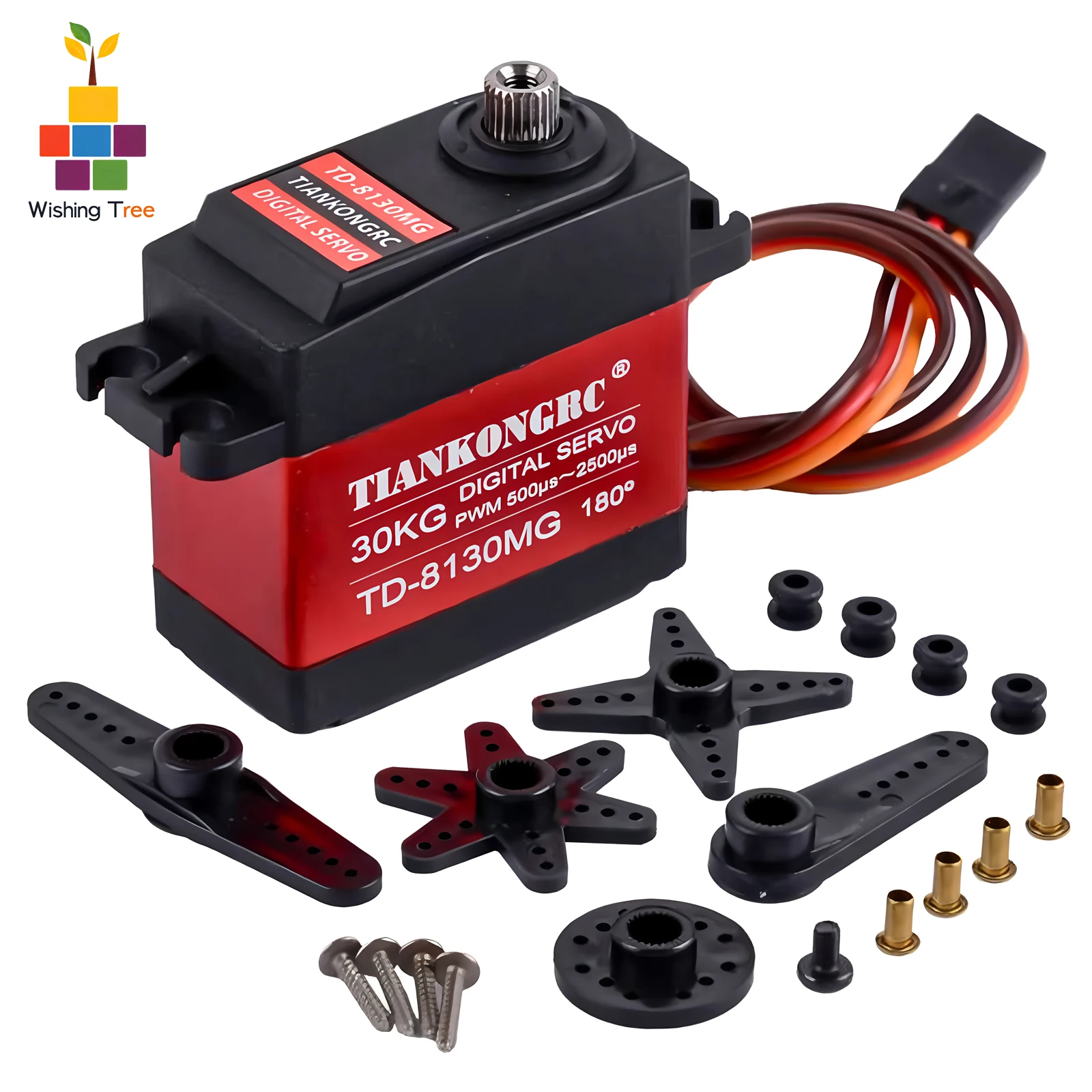 TD8130 30 kg digitaler Servomotor, 270 Grad Winkel, großes Drehmoment, wasserdicht, für RC-Car-Roboterarm
