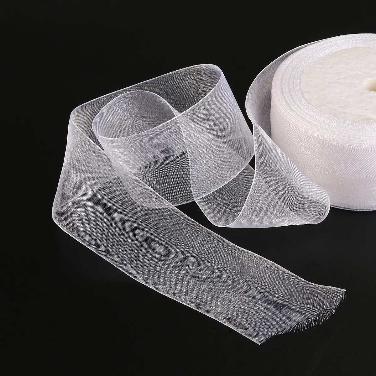 

25M 4Cm Organza Wedding Party Decoration Gift Packing Ribbon Diy Crafts Accessories Cake Decorations Scrapbook Ribbon Hair Bows