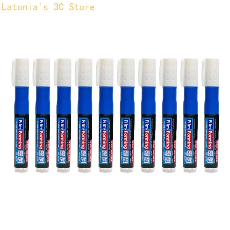 Filmbildender Whiteboard-Marker, trocken abwischbar, 10er-Pack für den Einsatz Klassenzimmer und bei Besprechungen X3UB – Detail 5