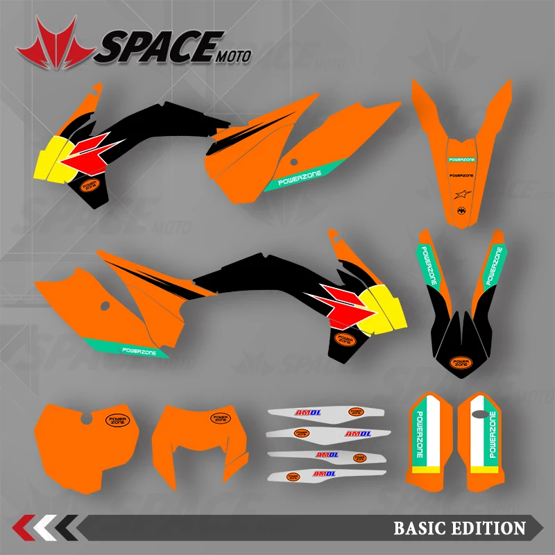 

SPACE MOTO для KTM 13-14 SXF 15 SXF 14-15 EXC 16 EXC графические фоновые наклейки наклейки для мотоцикла
